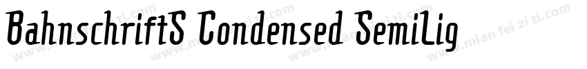 BahnschriftS Condensed SemiLigh字体转换